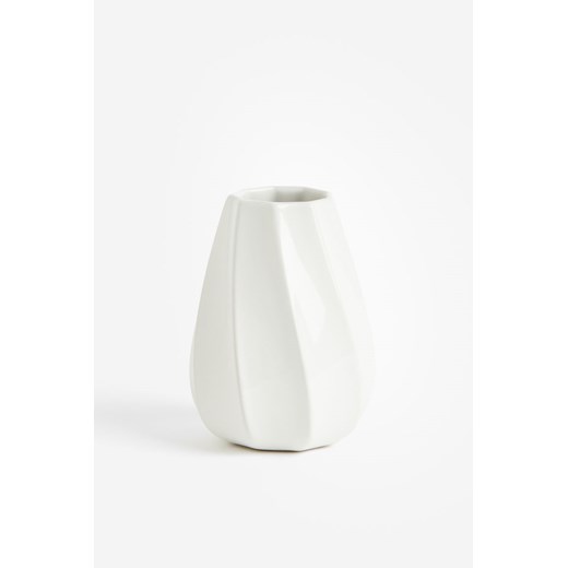 H & M - Mały wazon z kamionki - Biały ze sklepu H&M w kategorii Wazony - zdjęcie 169594861