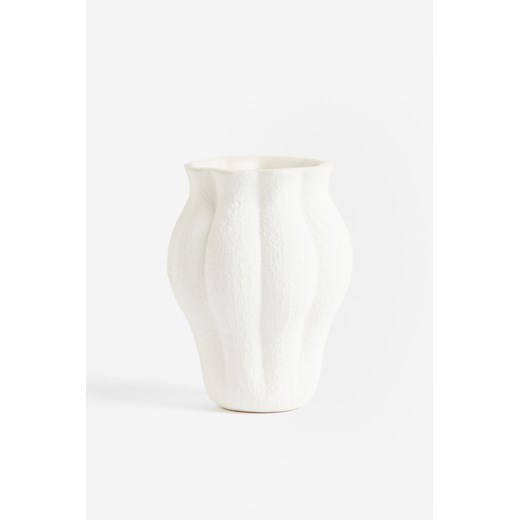 H & M - Mały wazon z kamionki - Biały ze sklepu H&M w kategorii Wazony - zdjęcie 169594880