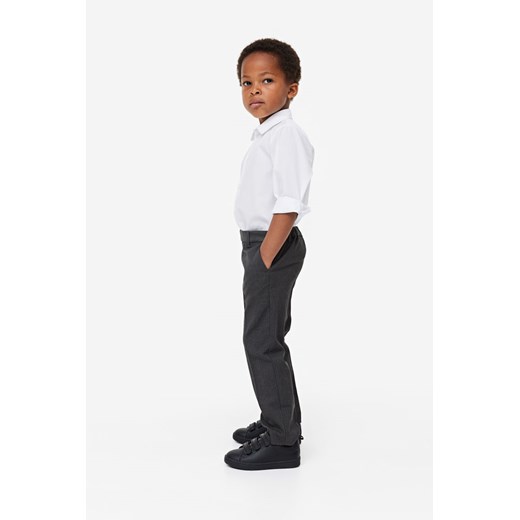 H & M - Spodnie szkolne Straight Leg - Szary ze sklepu H&M w kategorii Spodnie chłopięce - zdjęcie 169594904