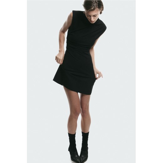 H & M - Drapowana sukienka dżersejowa - Czarny ze sklepu H&M w kategorii Sukienki - zdjęcie 169594943