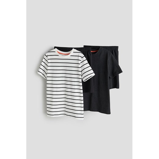 H & M - Dżersejowa piżama 2-pak - Czarny ze sklepu H&M w kategorii Piżamy dziecięce - zdjęcie 169594974