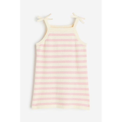 H & M - Dzianinowa sukienka - Beżowy ze sklepu H&M w kategorii Sukienki niemowlęce - zdjęcie 169595142
