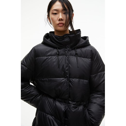 H & M - Nieprzemakalny puchowy płaszcz puffer - Czarny ze sklepu H&M w kategorii Płaszcze damskie - zdjęcie 169595264