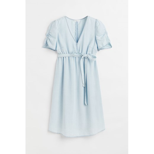 H & M - MAMA Sukienka z paskiem - Niebieski H & M M H&M