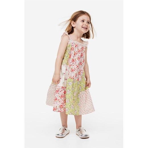 H & M - Obszerna sukienka z bawełny - Różowy ze sklepu H&M w kategorii Sukienki dziewczęce - zdjęcie 169595500
