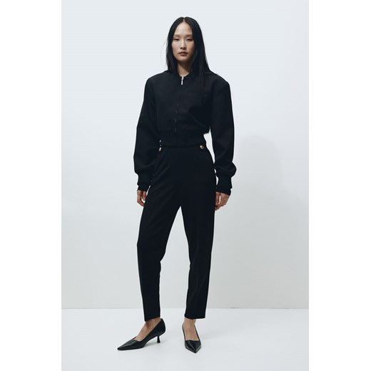 H & M - Eleganckie spodnie dżersejowe - Czarny ze sklepu H&M w kategorii Spodnie damskie - zdjęcie 169595503