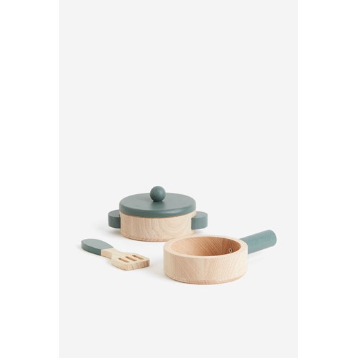 H & M - Zestaw drewnianych zabawek - Zielony ze sklepu H&M w kategorii Puzzle - zdjęcie 169595553