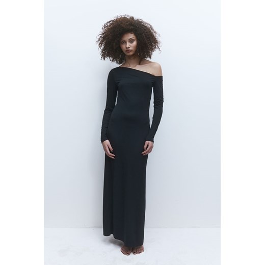 H & M - Sukienka na jedno ramię - Czarny H & M S H&M