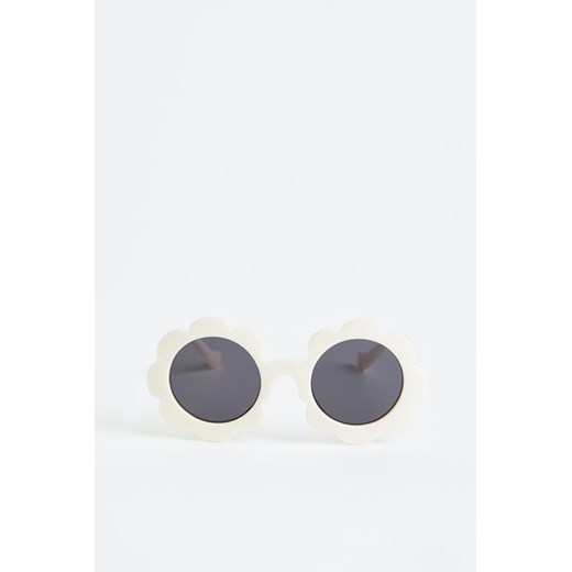 H & M - Okulary przeciwsłoneczne w kształcie kwiatów - Biały ze sklepu H&M w kategorii Okulary przeciwsłoneczne dziecięce - zdjęcie 169595933