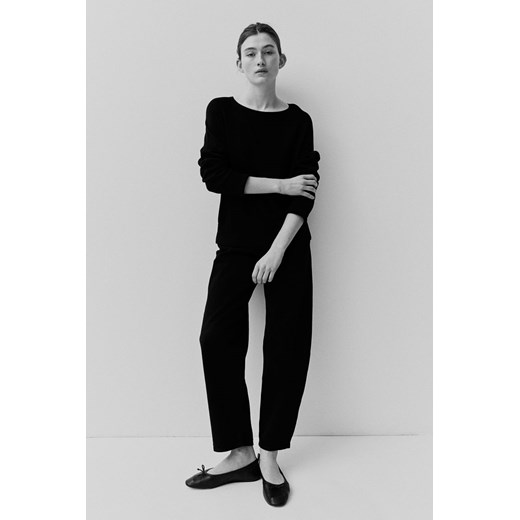 H & M - Sweter o drobnym splocie - Czarny ze sklepu H&M w kategorii Swetry damskie - zdjęcie 169596040