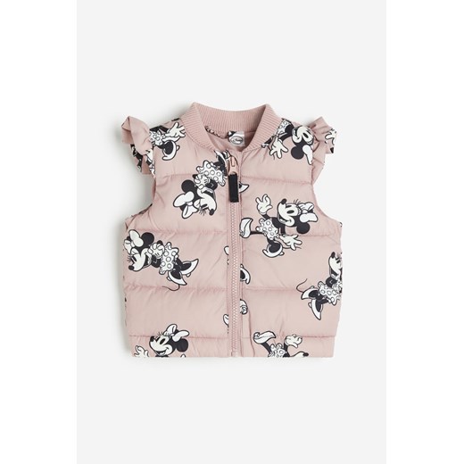 H & M - Kamizelka puffer z falbankami - Różowy ze sklepu H&M w kategorii Odzież dla niemowląt - zdjęcie 169596332