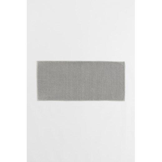 H & M - Bawełniany dywanik łazienkowy - Szary ze sklepu H&M w kategorii Dywaniki łazienkowe - zdjęcie 169596403