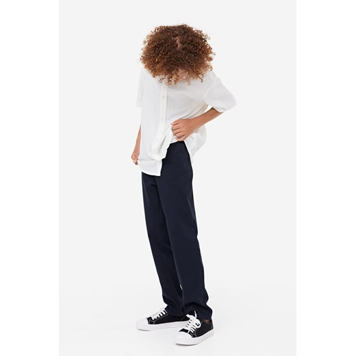 H & M - Spodnie chinos Slim Fit - Niebieski H & M 170 (14Y+) H&M