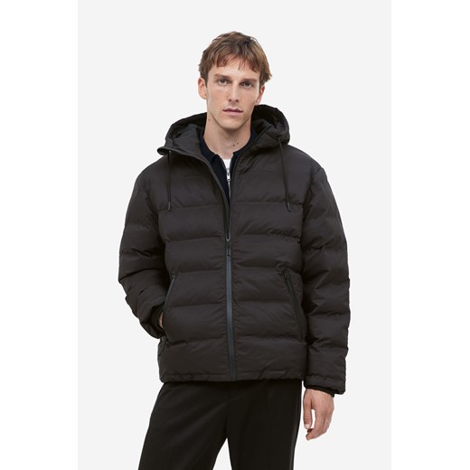 H & M - Nieprzemakalna kurtka puffer - Czarny ze sklepu H&M w kategorii Kurtki męskie - zdjęcie 169596520