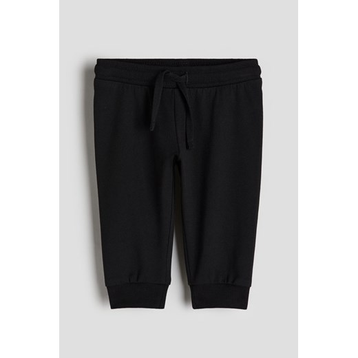 H & M - Bawełniane spodnie - Czarny ze sklepu H&M w kategorii Spodnie i półśpiochy - zdjęcie 169596883