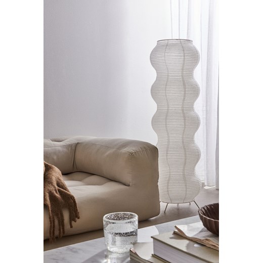 H & M - Lampa podłogowa z kloszem z ryżowego papieru - Biały ze sklepu H&M w kategorii Lampy podłogowe - zdjęcie 169597241