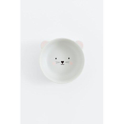 H & M - Porcelanowa miska z motywem - Biały ze sklepu H&M w kategorii Naczynia dziecięce - zdjęcie 169597701