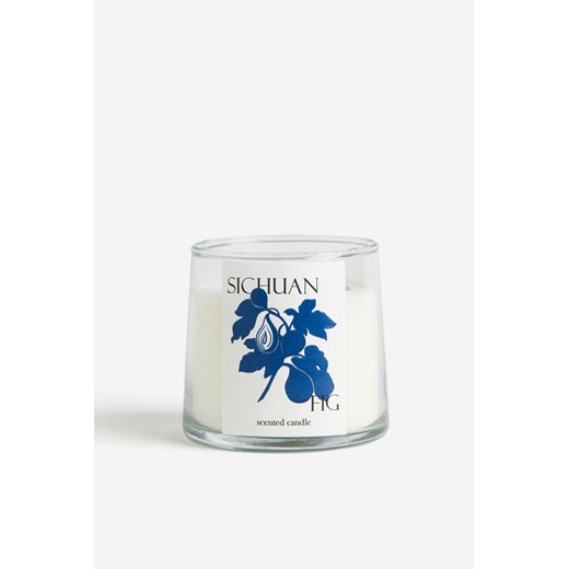 H & M - Świeca zapachowa w szklanym pojemniku - Niebieski ze sklepu H&M w kategorii Świece i dyfuzory - zdjęcie 169597774