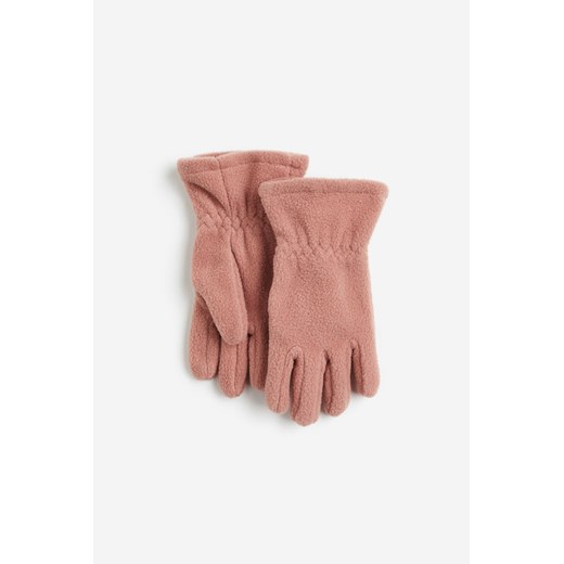 H & M - Polarowe rękawiczki - Różowy ze sklepu H&M w kategorii Rękawiczki damskie - zdjęcie 169597933