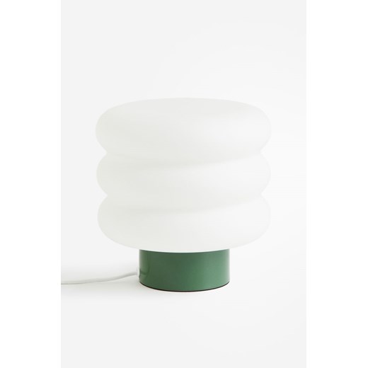 H & M - Szklana lampa stołowa - Zielony H & M One Size H&M