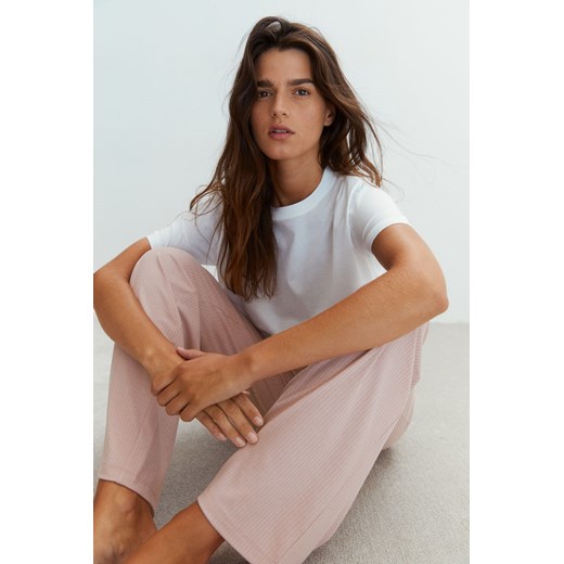 H & M - Spodnie piżamowe - Różowy ze sklepu H&M w kategorii Piżamy damskie - zdjęcie 169598172