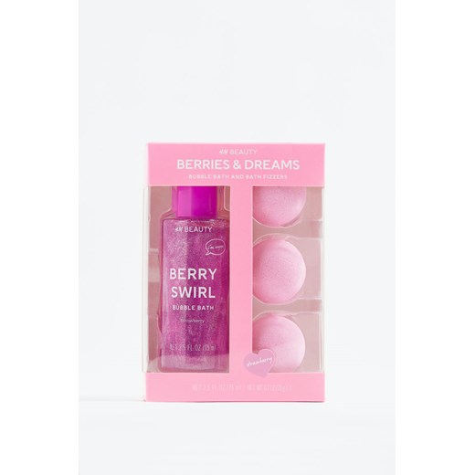 H & M - Płyn i kule musujące do kąpieli - Różowy H & M One Size H&M