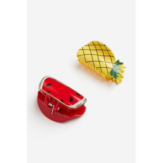H & M - Spinka do włosów 2-pak - Czerwony ze sklepu H&M w kategorii Ozdoby do włosów dziewczęce - zdjęcie 169598331
