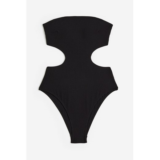 H & M - Kostium kąpielowy bandeau - Czarny ze sklepu H&M w kategorii Stroje kąpielowe - zdjęcie 169598413