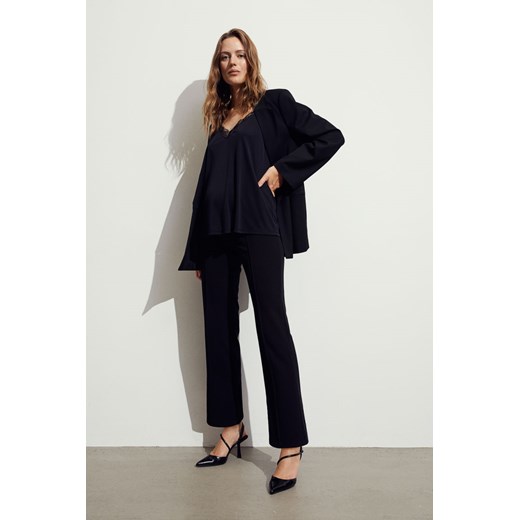 H & M - MAMA Eleganckie spodnie z dżerseju - Czarny H & M L H&M