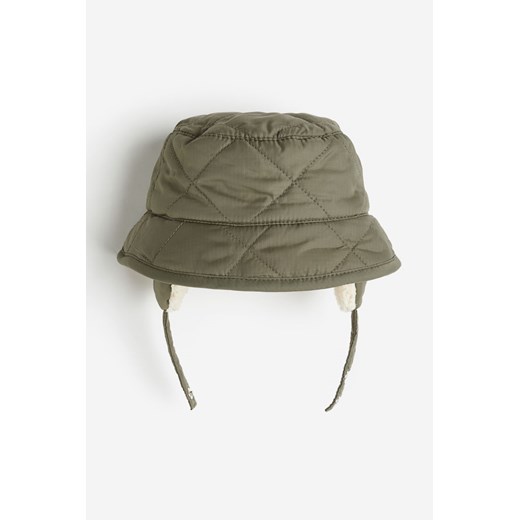 H & M - Kapelusz wędkarski z nausznikami - Zielony H & M 80 (6-12M) H&M