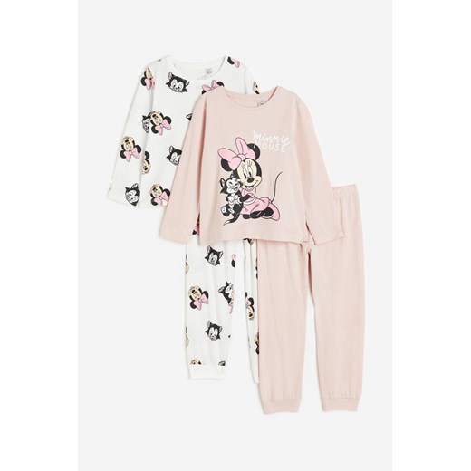 H & M - Piżama z nadrukiem 2-pak - Różowy H & M 110 H&M