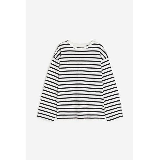 H & M - Bawełniany top z długim rękawem - Biały ze sklepu H&M w kategorii T-shirty chłopięce - zdjęcie 169598740