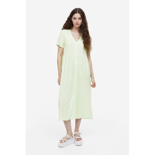 H & M - Sukienka z guzikami z przodu - Zielony ze sklepu H&M w kategorii Sukienki - zdjęcie 169598741