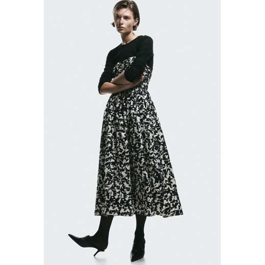 H & M - Wzorzysta sukienka bandeau - Czarny H & M 38 H&M