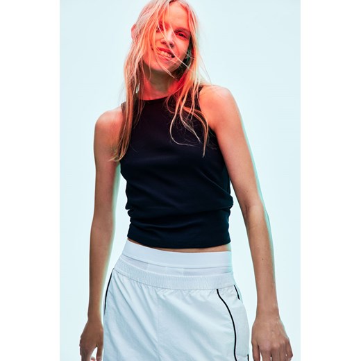 H & M - Koszulka w prążki - Czarny ze sklepu H&M w kategorii Bluzki damskie - zdjęcie 169598974