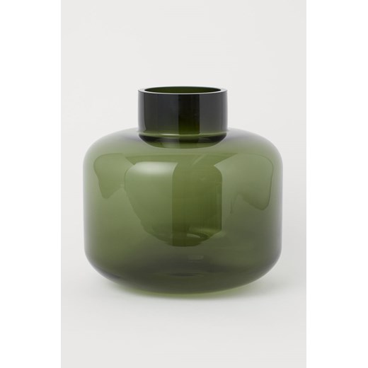 H & M - Duży wazon szklany - Zielony H & M One Size H&M