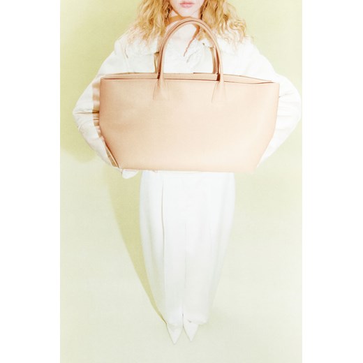 H & M - Torba shopper - Beżowy ze sklepu H&M w kategorii Torby Shopper bag - zdjęcie 169599392
