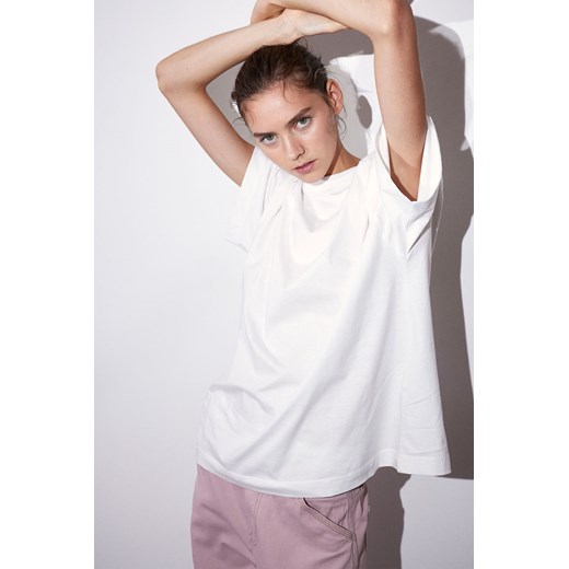 H & M - T-shirt oversize - Biały ze sklepu H&M w kategorii Bluzki damskie - zdjęcie 169599712