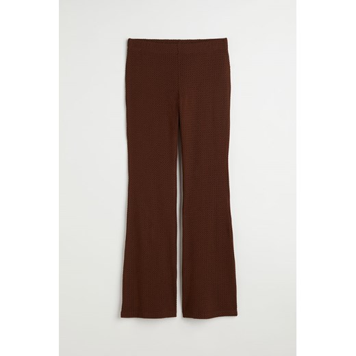 H & M - Spodnie o wyglądzie szydełkowej robótki - Brązowy H & M S H&M
