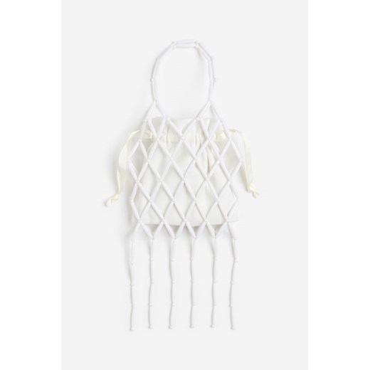 H & M - Koralikowa torebka na telefon komórkowy - Biały H & M One Size H&M