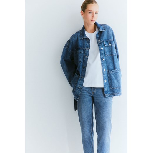 H & M - MAMA Slim Ankle Jeans - Niebieski ze sklepu H&M w kategorii Spodnie ciążowe - zdjęcie 169600074