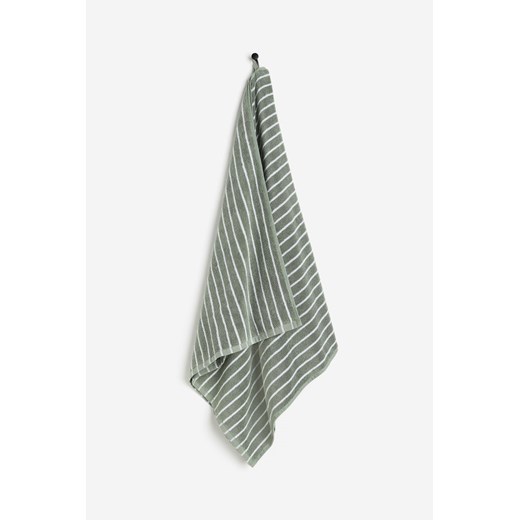 H & M - Ręcznik kąpielowy w paski - Zielony ze sklepu H&M w kategorii Ręczniki - zdjęcie 169600090