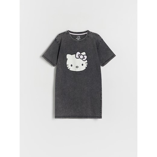 Reserved - Koszula nocna Hello Kitty - ciemnoszary ze sklepu Reserved w kategorii Piżamy dziecięce - zdjęcie 169602253