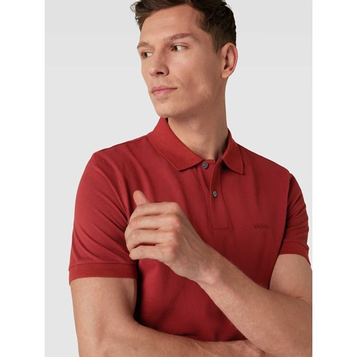 Koszulka polo o kroju slim fit z wyhaftowanym logo model ‘Pallas’ XL Peek&Cloppenburg 