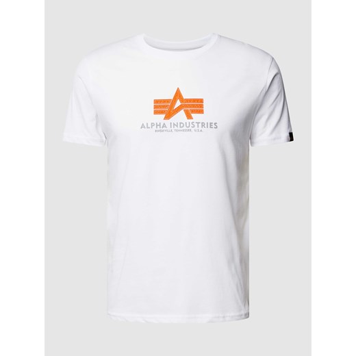 T-shirt z nadrukiem z logo Alpha Industries L Peek&Cloppenburg 