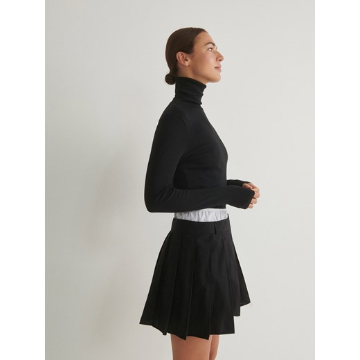 Reserved - Bawełniana spódnica - czarny ze sklepu Reserved w kategorii Spódnice - zdjęcie 169607222
