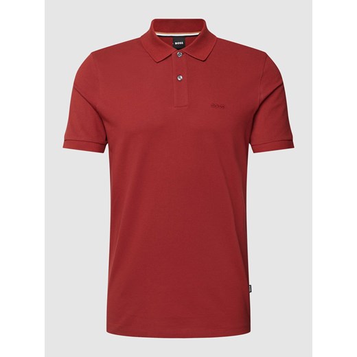 Koszulka polo o kroju slim fit z wyhaftowanym logo model ‘Pallas’ ze sklepu Peek&Cloppenburg  w kategorii T-shirty męskie - zdjęcie 169608582