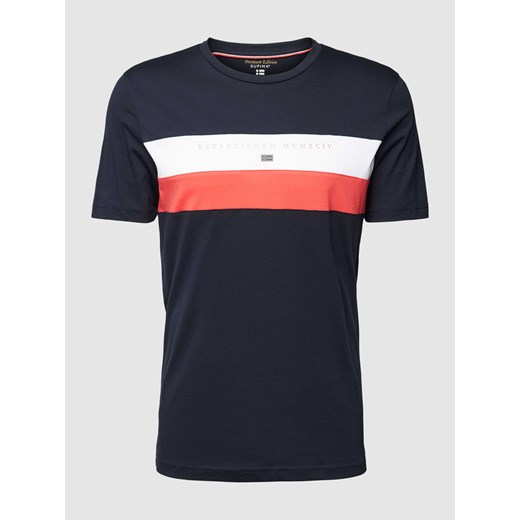 T-shirt z paskami w kontrastowym kolorze ze sklepu Peek&Cloppenburg  w kategorii T-shirty męskie - zdjęcie 169608623