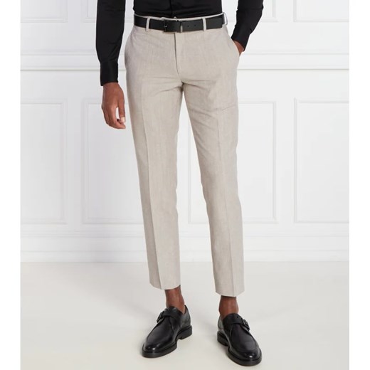 BOSS BLACK Spodnie H-Genius-242 | Slim Fit | z dodatkiem wełny 56 wyprzedaż Gomez Fashion Store