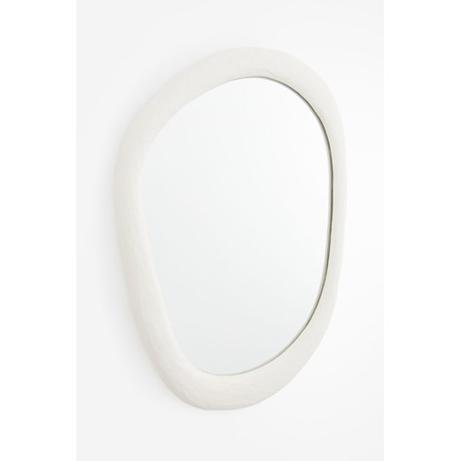 H & M - Asymetryczne lustro - Biały ze sklepu H&M w kategorii Lustra - zdjęcie 169617582